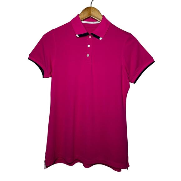 Peter Millar Top Women S Pink Golf Shirt Collared Sport Outdoor Active Preppy - Picture 1 of 6